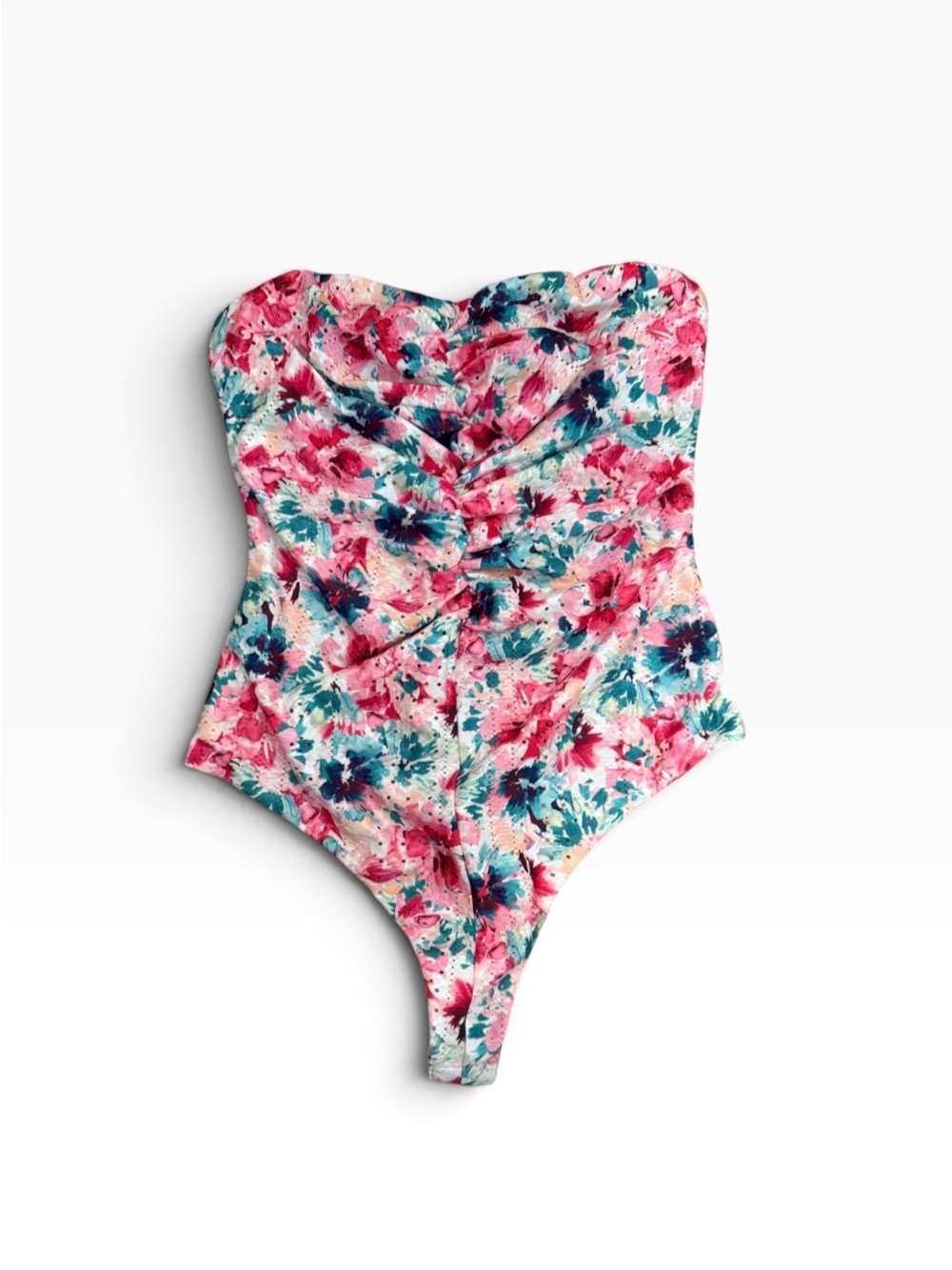Lovers + Friends Satin-bodysuit  — floral